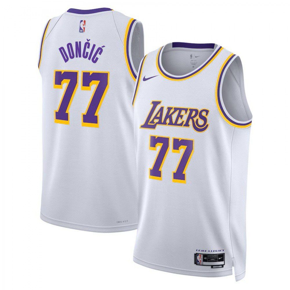 Los Angeles Lakers Unisex Association Edition Swingman Jersey - White - Luka Dončić-Pro Kit Vault | Brand New 26/27 Sports Jerseys
